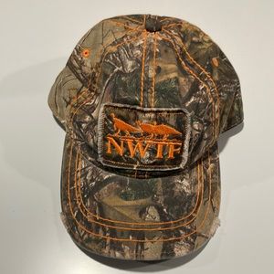 NWTF Camouflage Distressed Hat